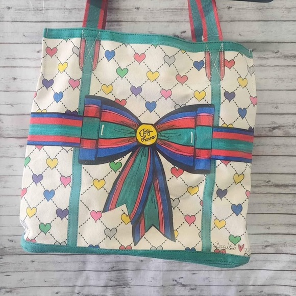 Brighton Love & Joy Canvas Tote Bag - Picture 3 of 6